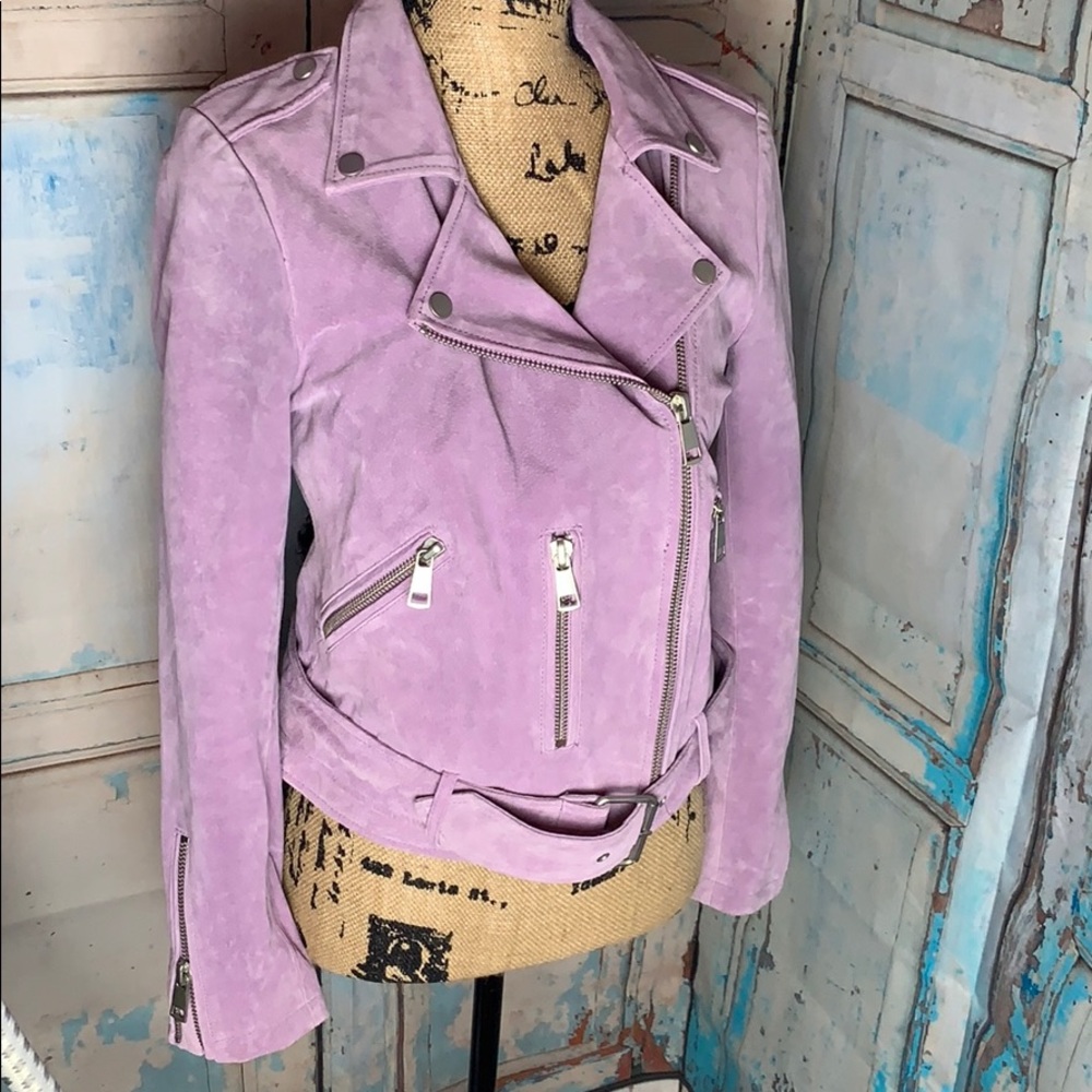 Bagatelle NYC Purple Suede Jacket